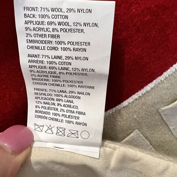 Crate & Barrel 2022 Wool Christmas Advent Calendar Polar Bear Fox Reindeer 33”x2 - Picture 10 of 11